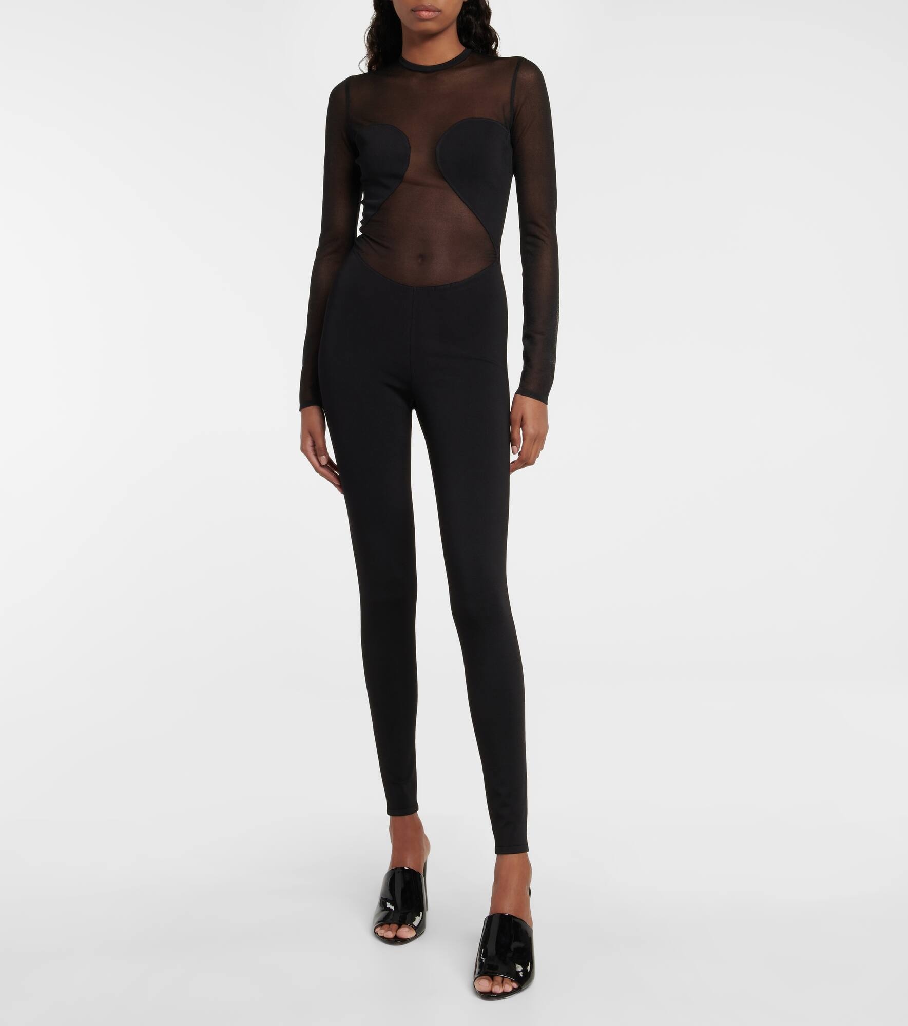 Semi-sheer bodysuit - 7