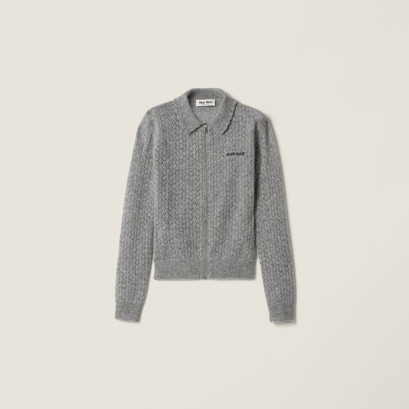 Cashmere and silk cardigan 1