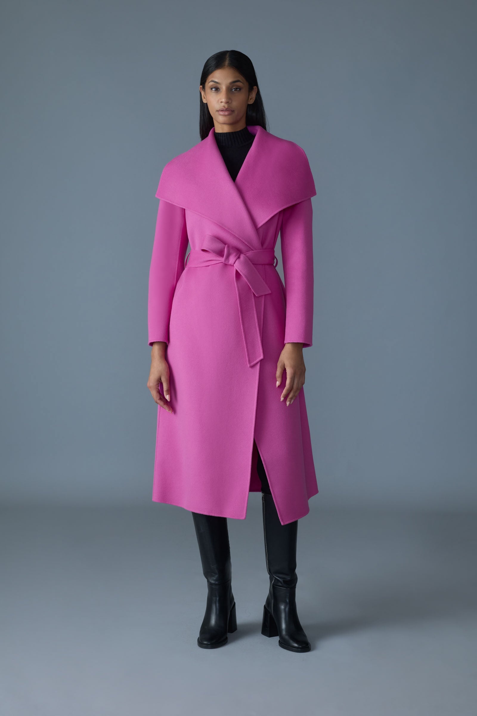 MAI-CN Double-face wool wrap coat - 2