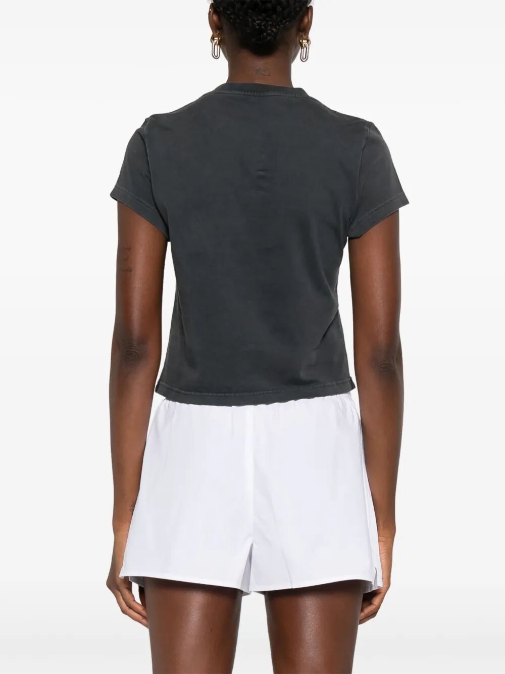 Cotton Shrunken Logo T-Shirt - 5