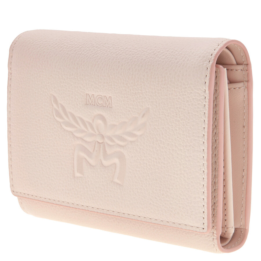 MCM Embossed Logo Small Himmel Trifold Wallet - 2