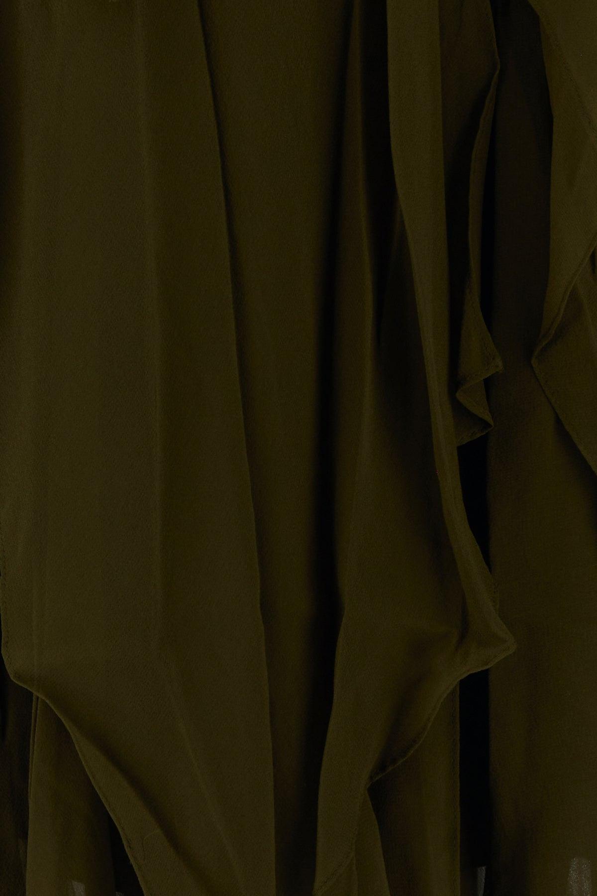 Army green crepe Memento dress - 3