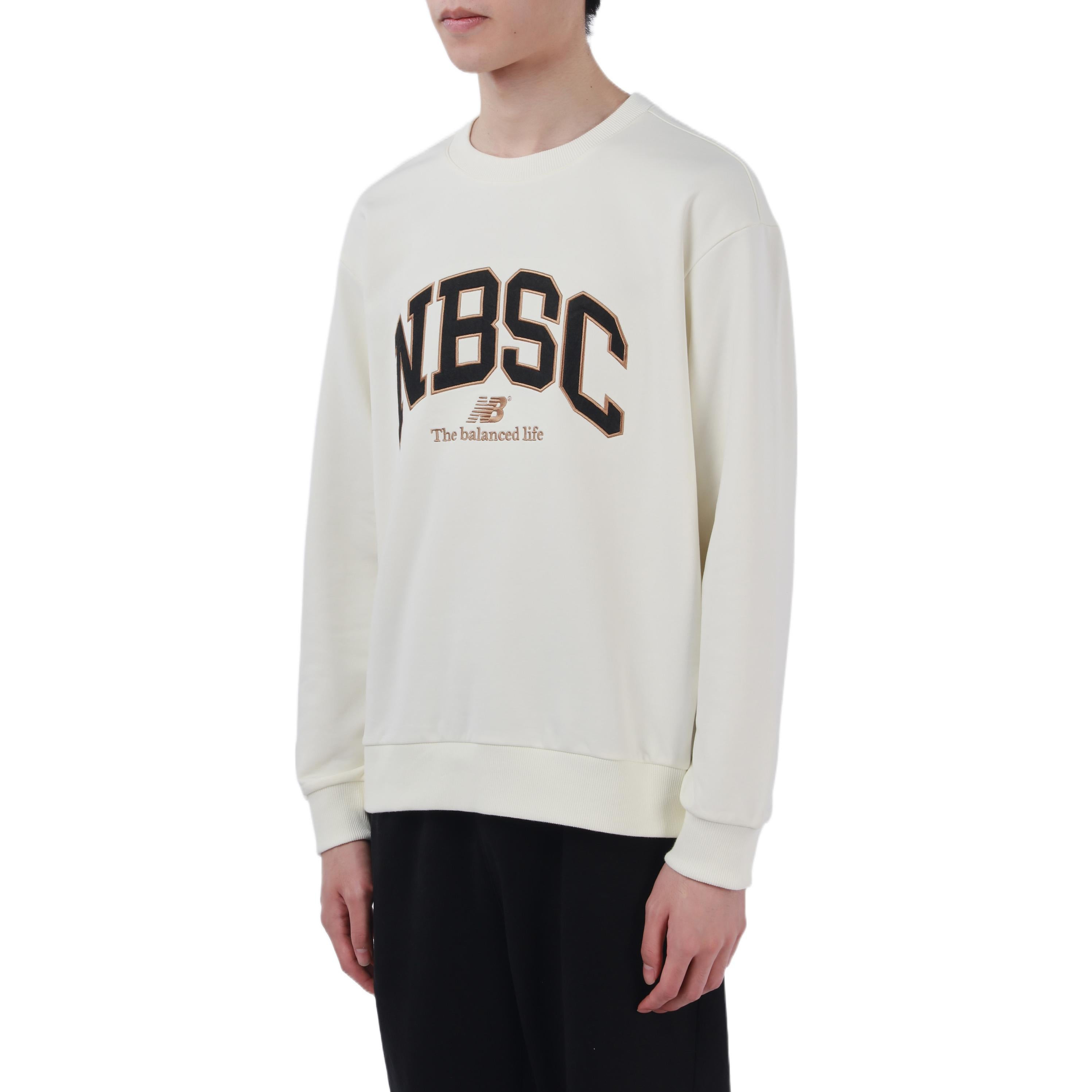 New Balance Casual Sports Sweatshirt 'White Black' 5CC44333-IV - 2