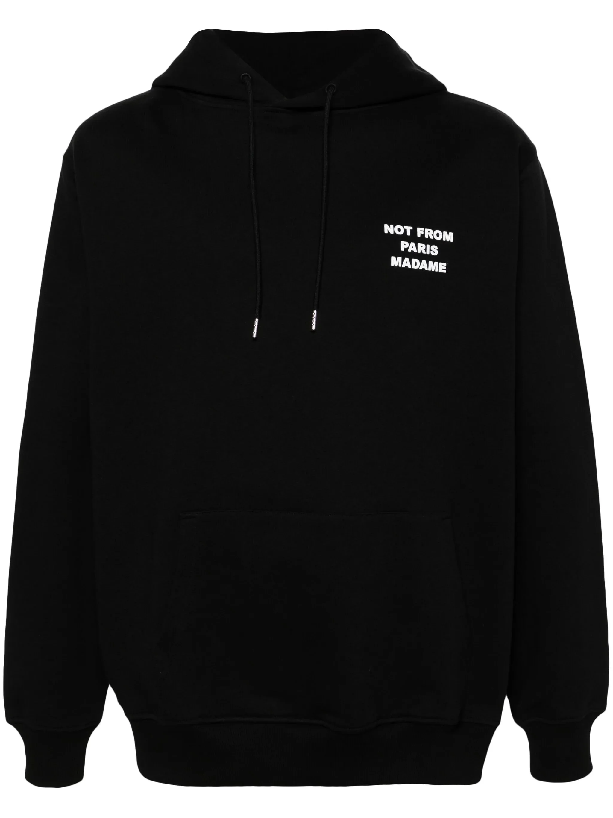 Slogan-print Cotton Hoodie - 1
