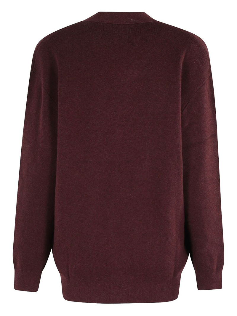 Isabel Marant Étoile logo V-neck cardigan outlook