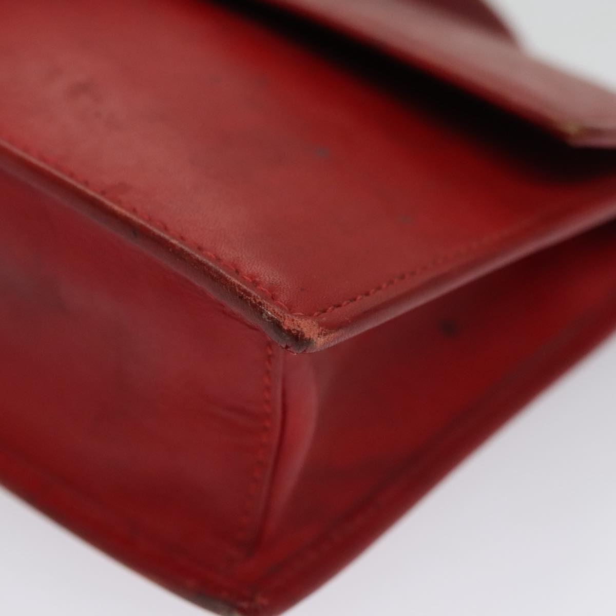 CELINE Mini Hand Bag Leather Red - 14