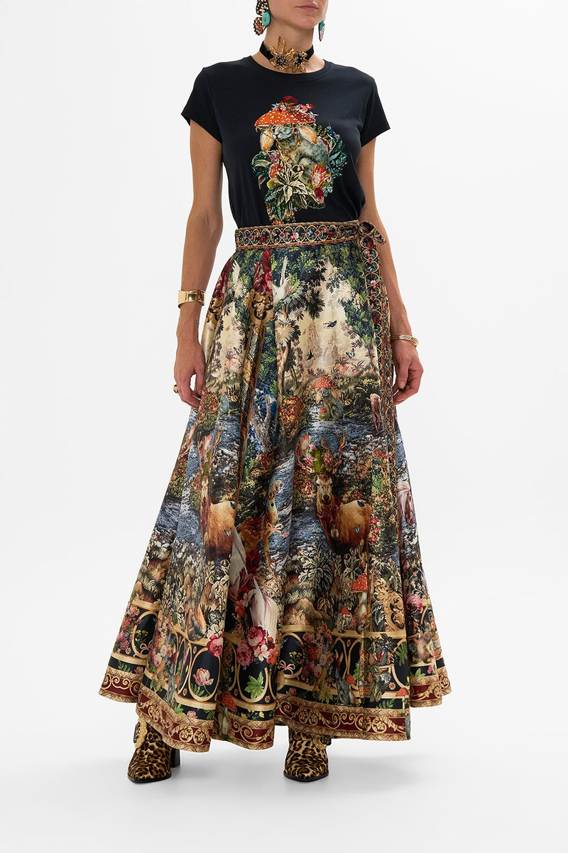 CAMILLA MAXI WRAP SKIRT outlook