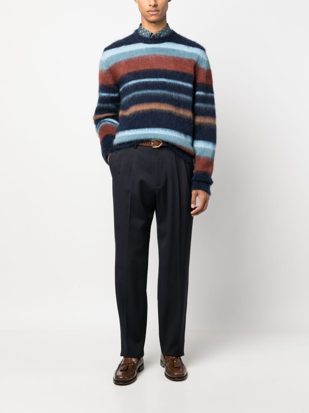 striped mohair-wool sweatshirt - 2