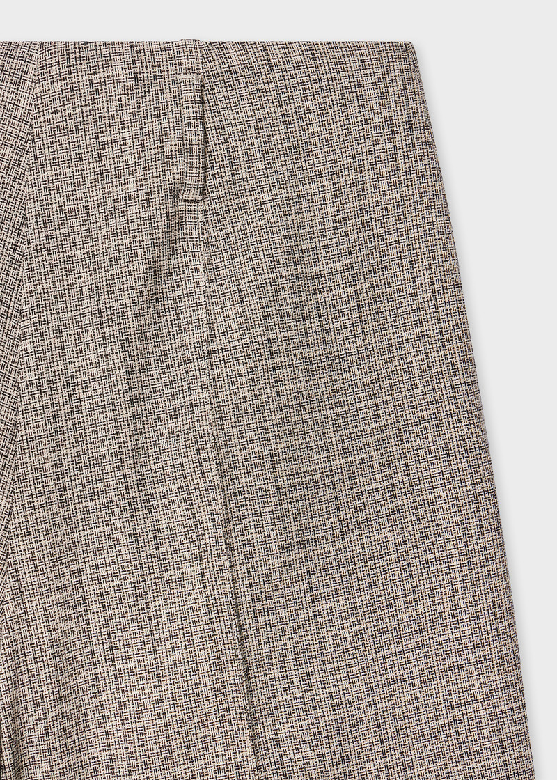 Paul Smith Women's Grey Textured Check Wide-Leg Trousers outlook