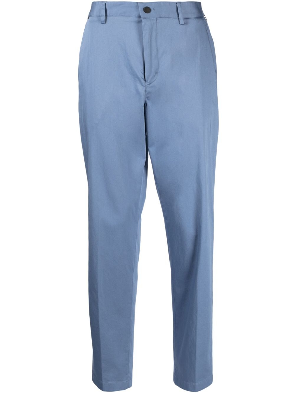 logo-patch tailored trousers - 1