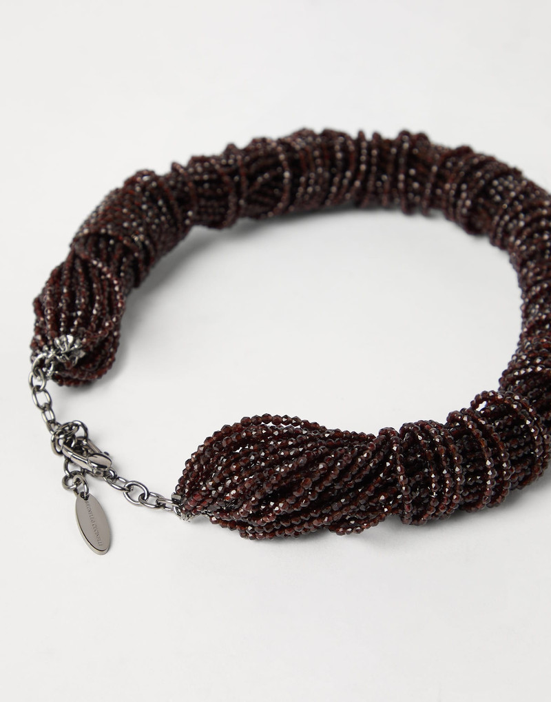 Brunello Cucinelli Vetro and Sterling Silver choker outlook