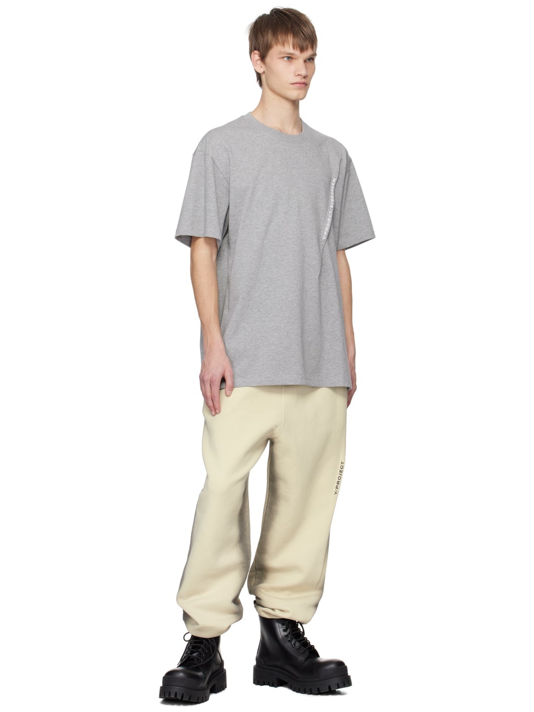Gray Pinched T-Shirt - 4