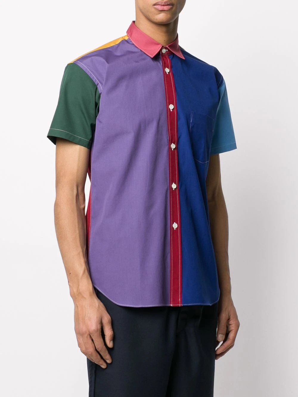 colour-block shirt - 3