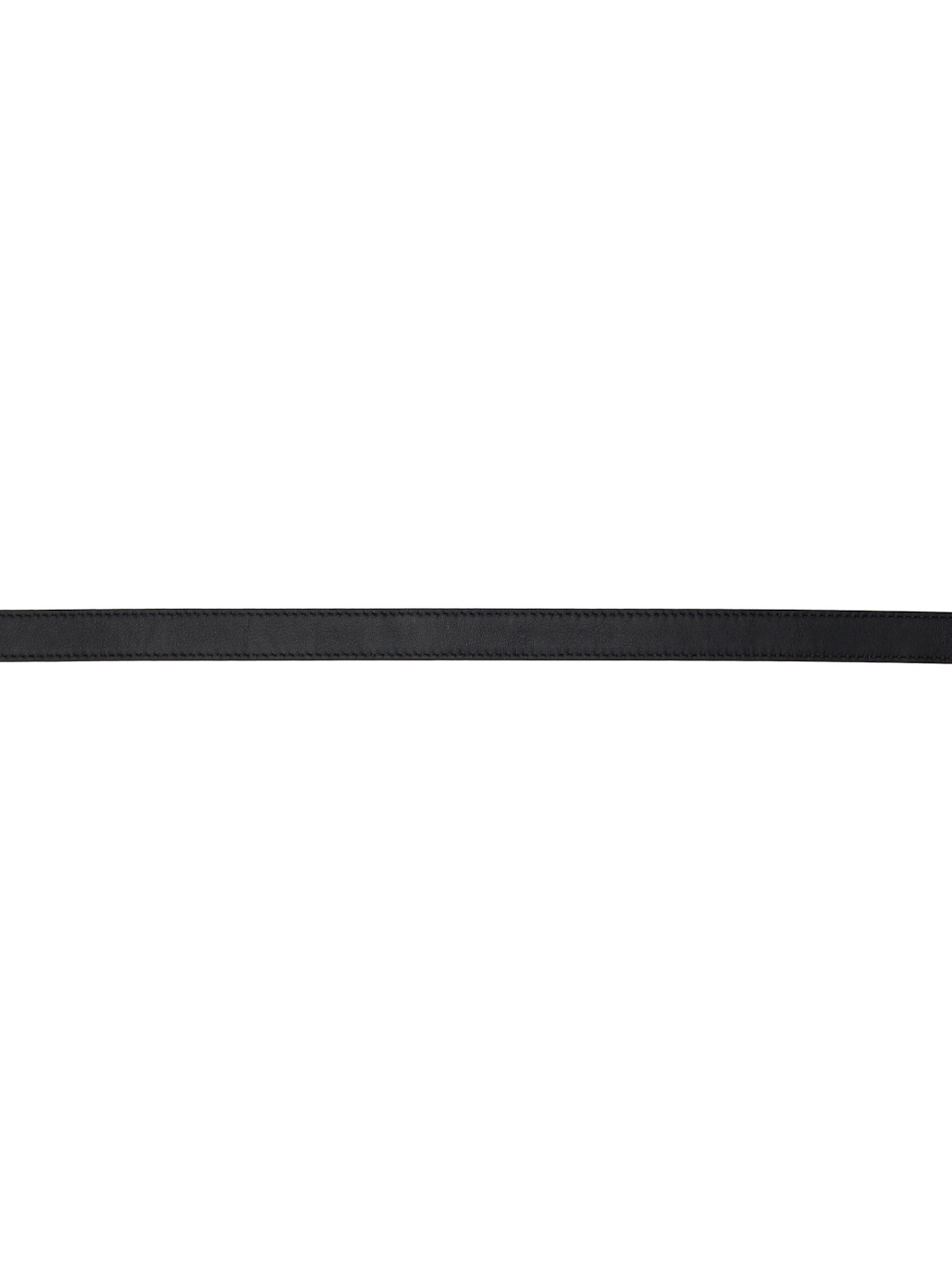 Black Quadro Nappa Leather Belt - 2