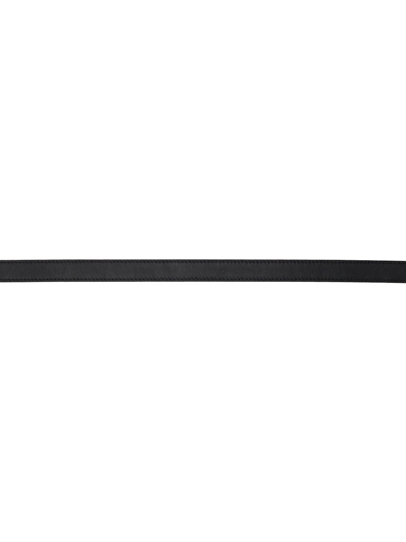 BY FAR Black Quadro Nappa Leather Belt outlook