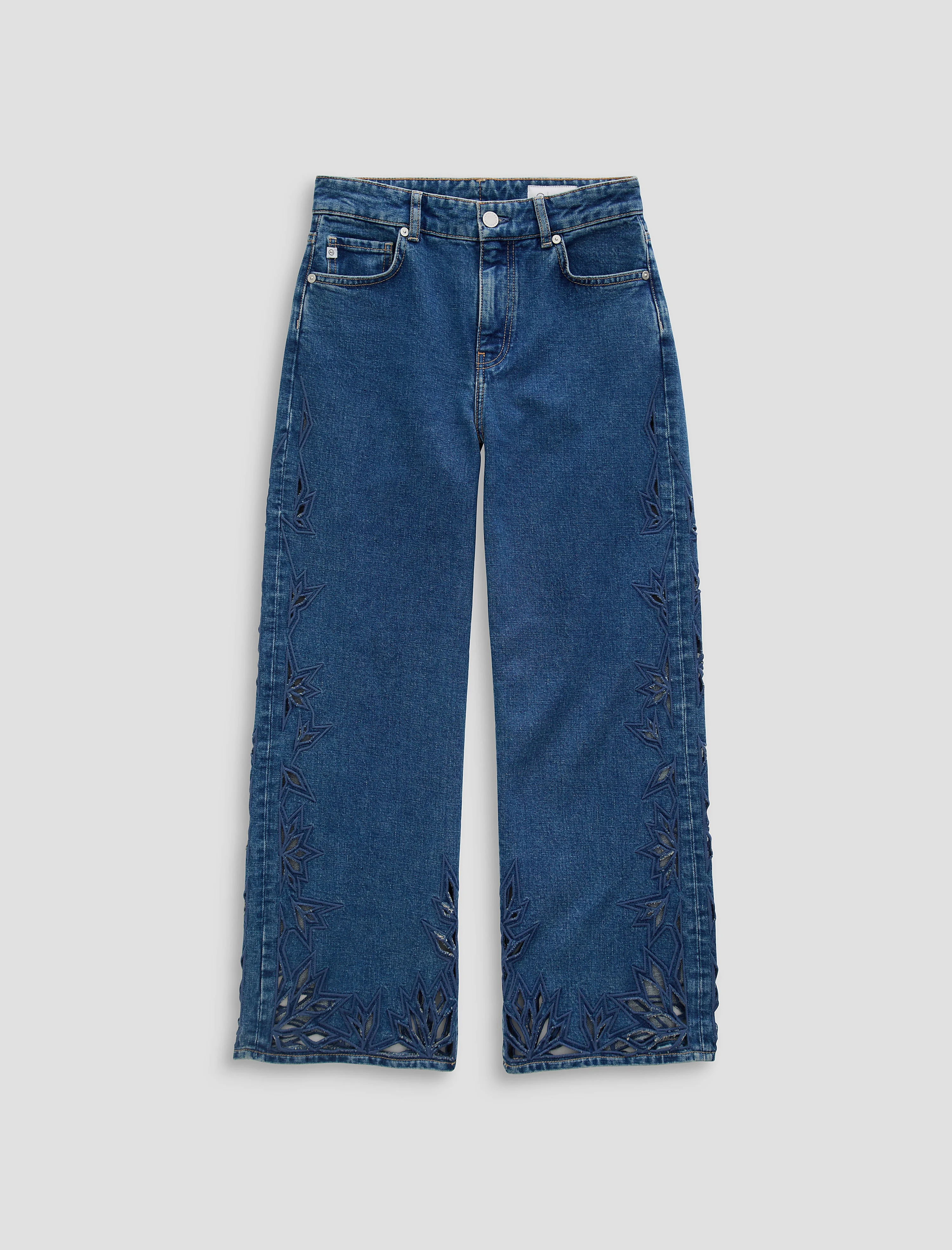 Saige Wide Leg Crop Jean - 1