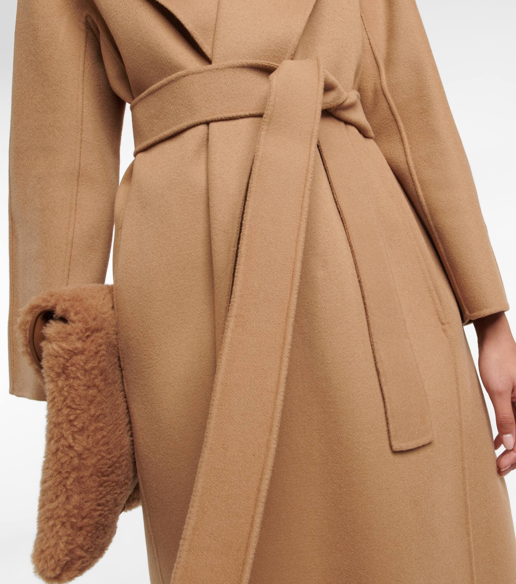 Messi belted virgin-wool coat - 5