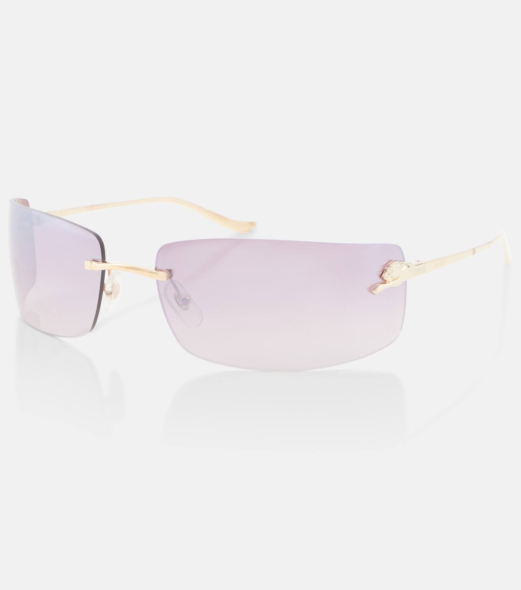 Panthère De Cartier rectangular sunglasses - 4
