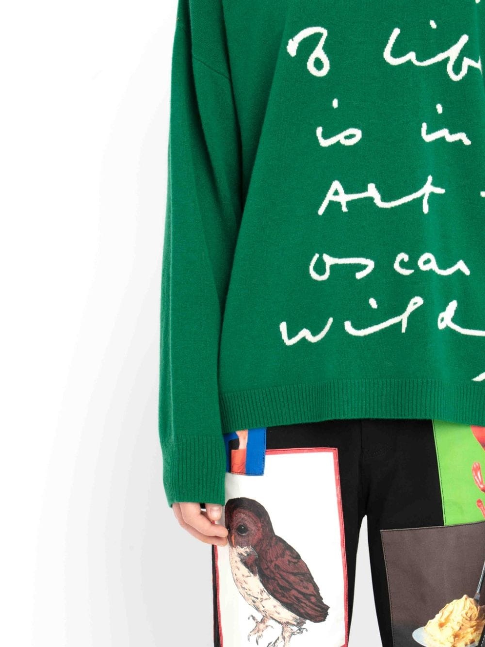 OSCAR WILDE CAPSULE: QUOTE CREWNECK JUMPER - 7