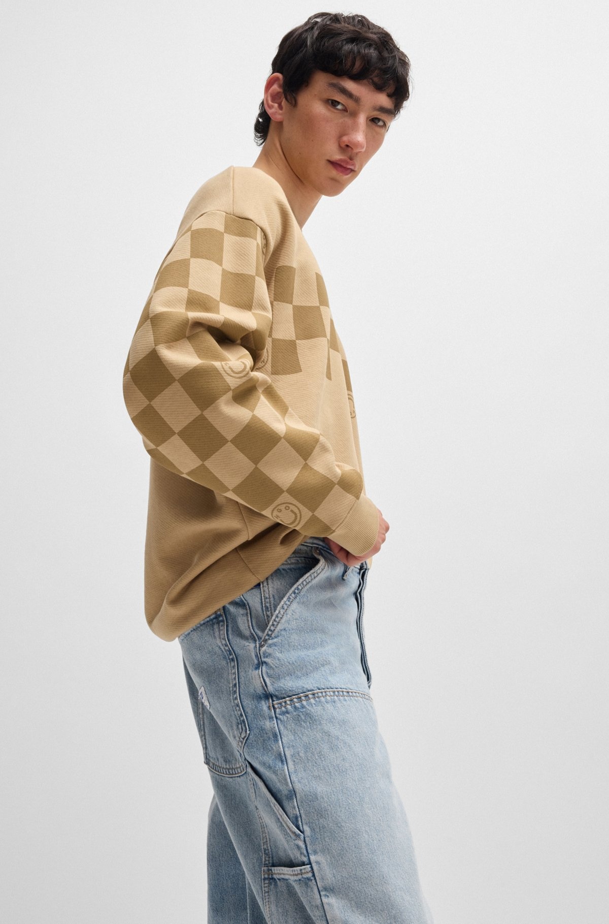 BAGGY-FIT CARPENTER JEANS IN COTTON DENIM - 5
