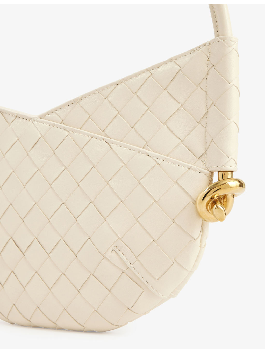Knot leather shoulder bag - 3