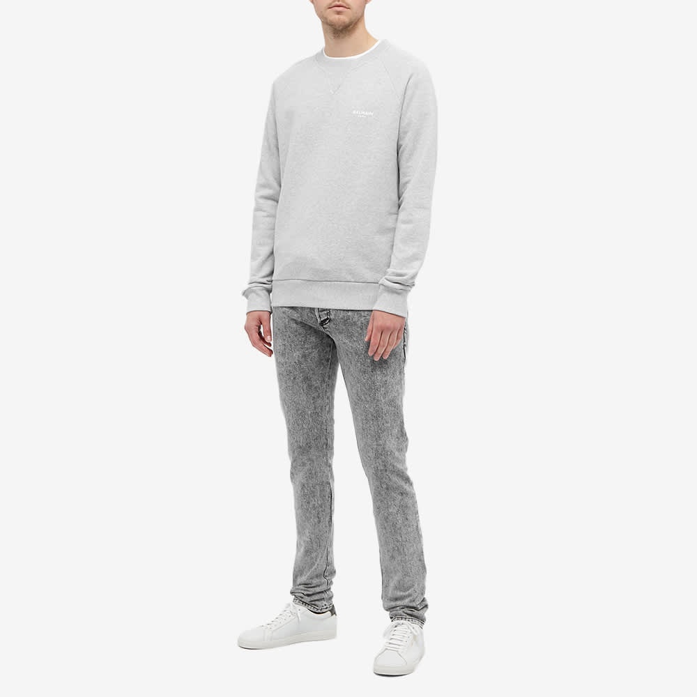 Balmain Eco Small Logo Printed Crew Sweat - 7