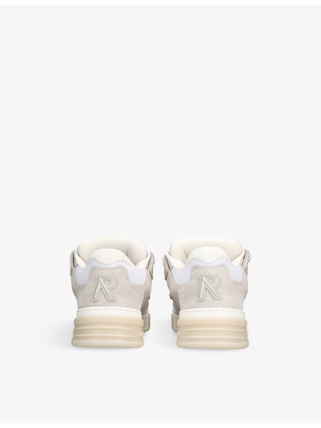 Studio Mesh and Suede Mid-Top Trainers - 4