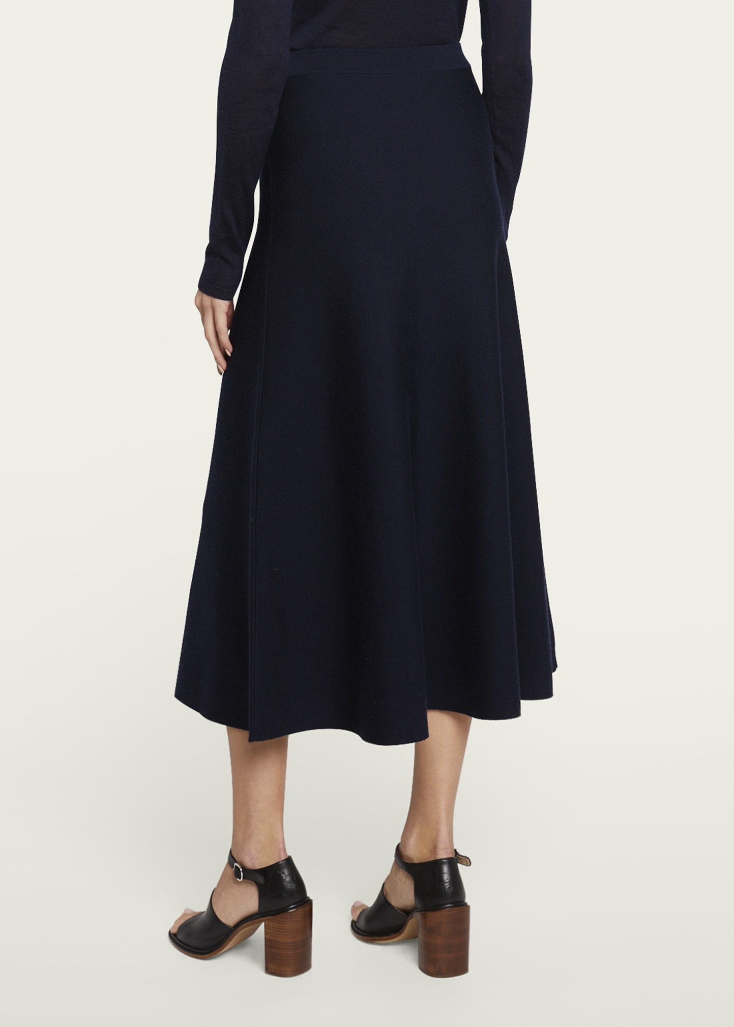 Freddie Midi Wool-Cashmere Skirt - 3