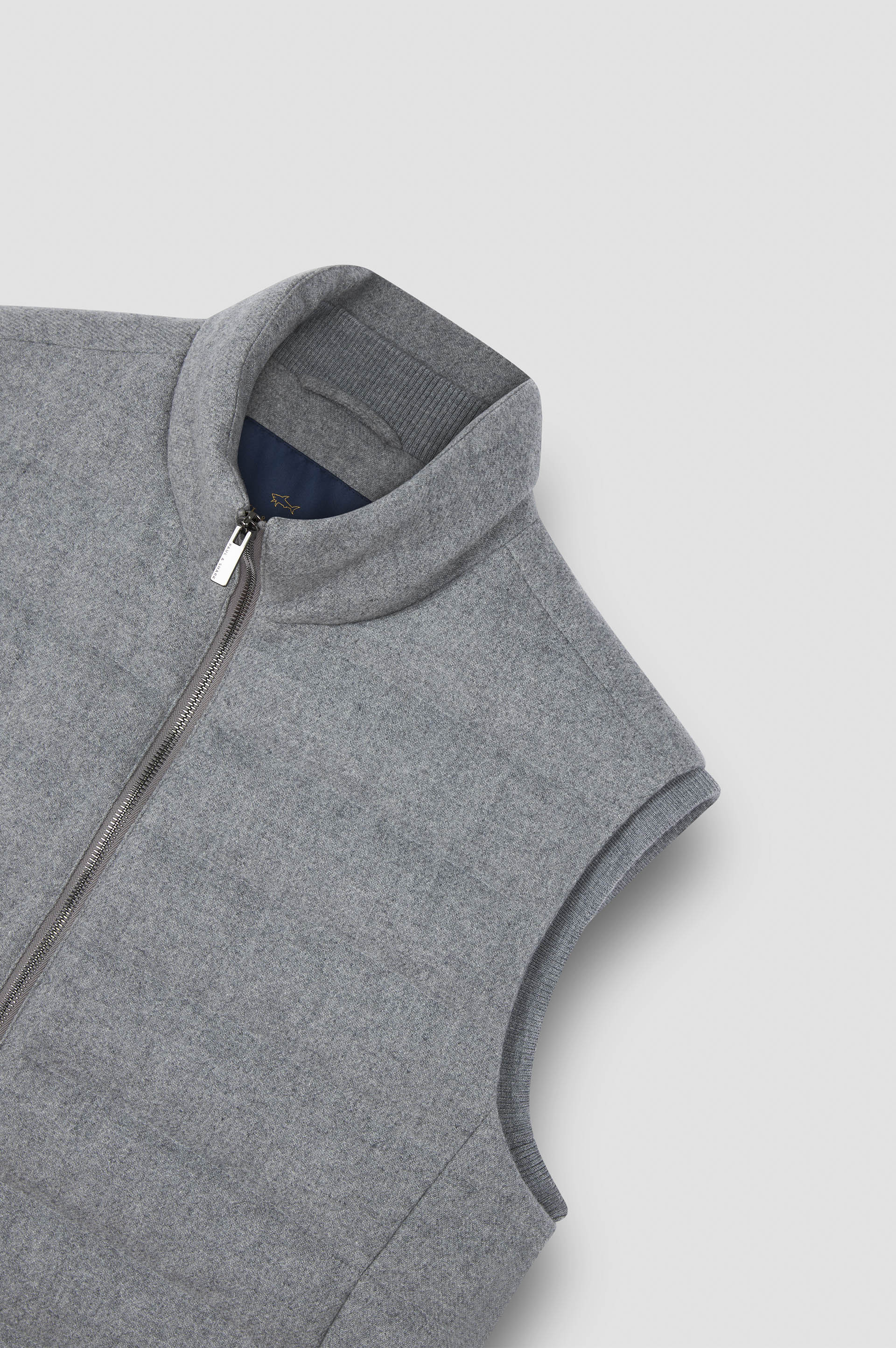 PADDED GILET IN WOOL AND CASHMERE - 6