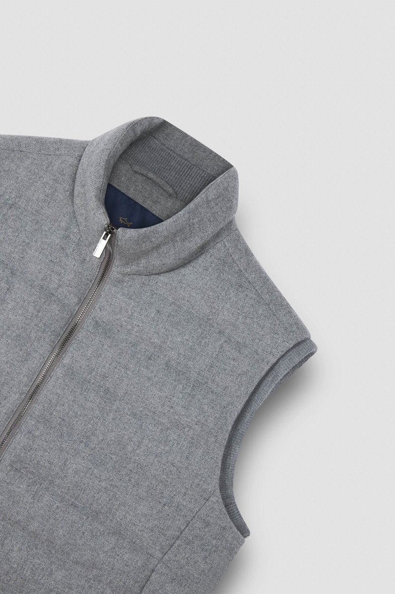 PADDED GILET IN WOOL AND CASHMERE 6