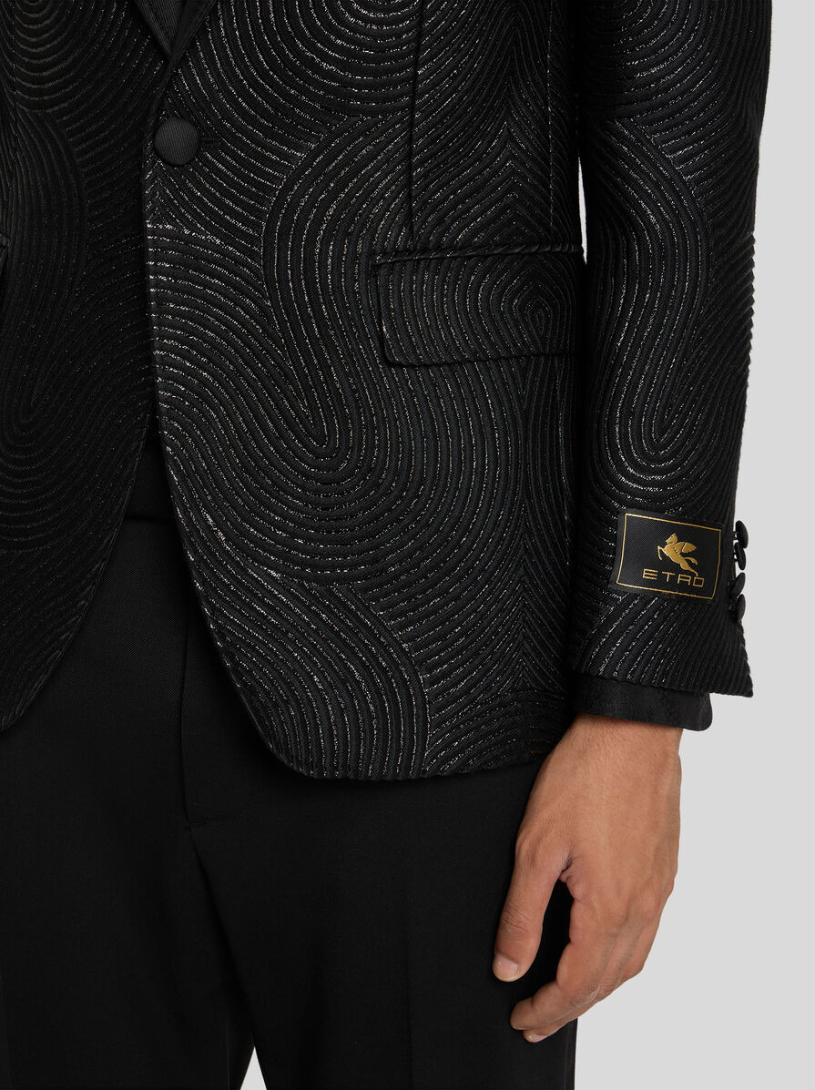 SINGLE-BREASTED WAVY BLAZER - 2