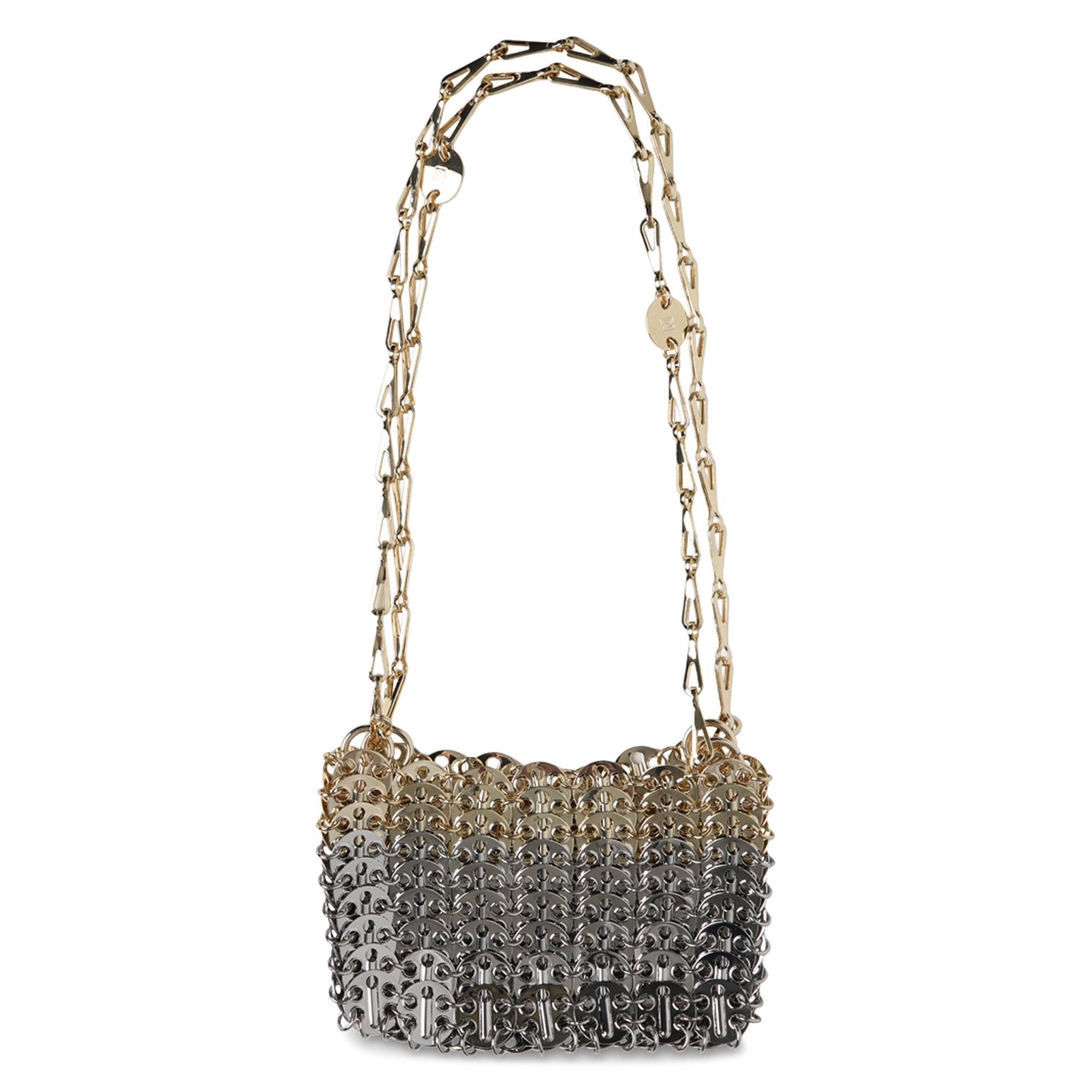 Paco Rabanne 1969 Nano Skyline Nano Shoulder Bag 'Silver/Light Gold' - 1