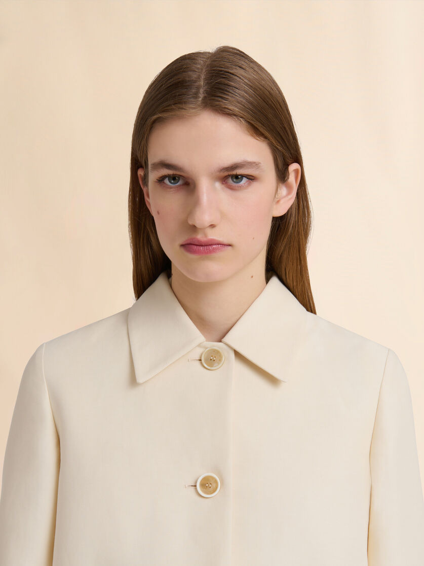 CREAM CADY JACKET WITH POCKETS - 4