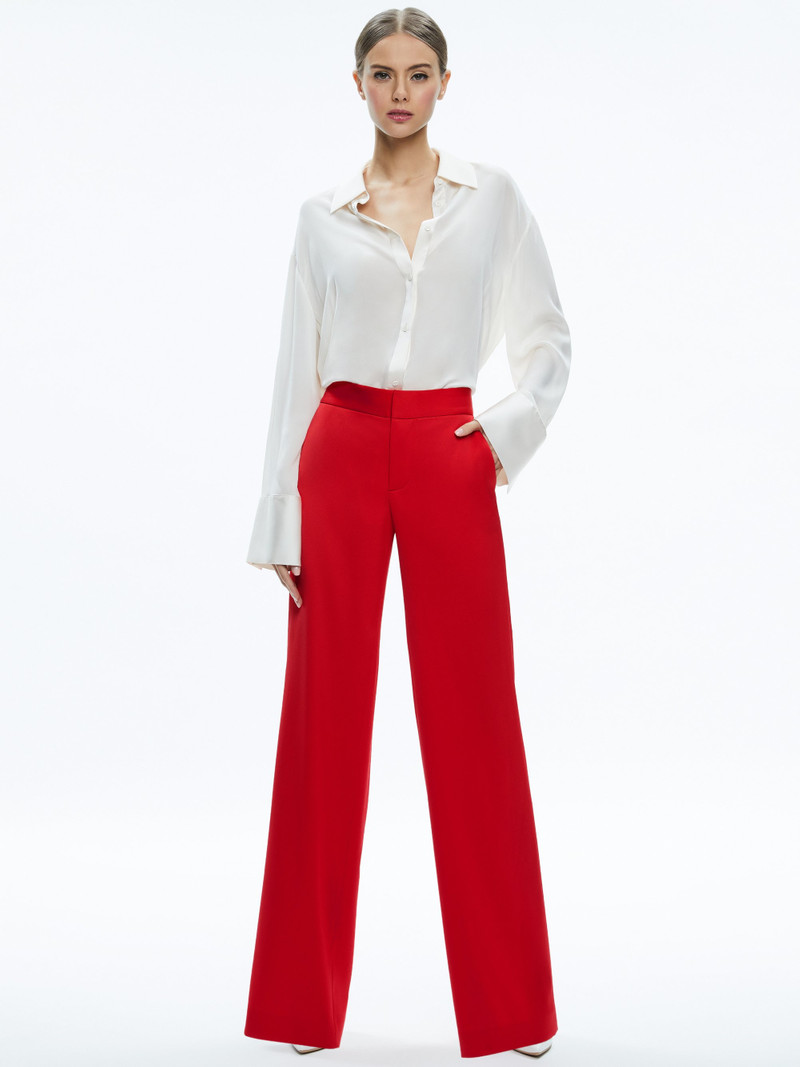 Alice + Olivia CALVIN WIDE LEG BAGGY TROUSER outlook