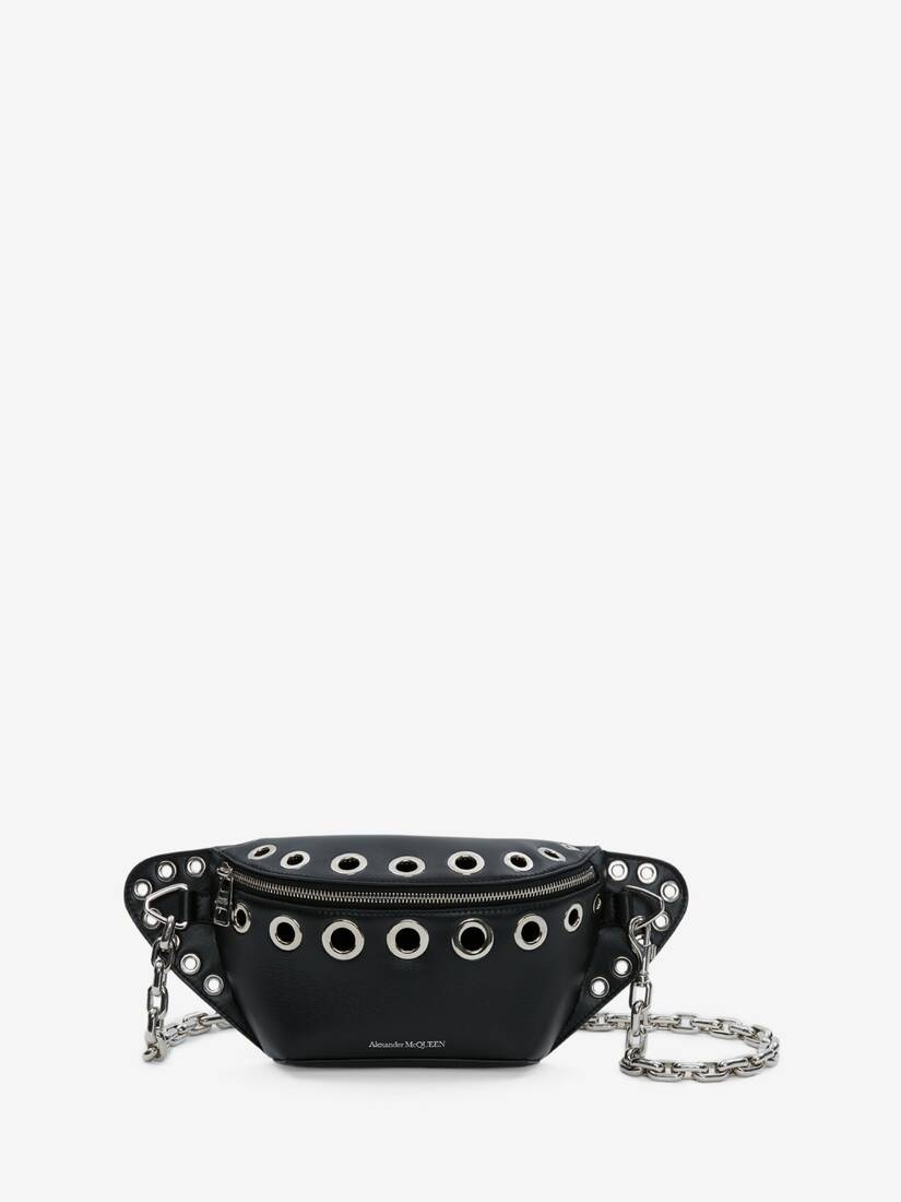 Men's Biker Bum Bag in Black - 1