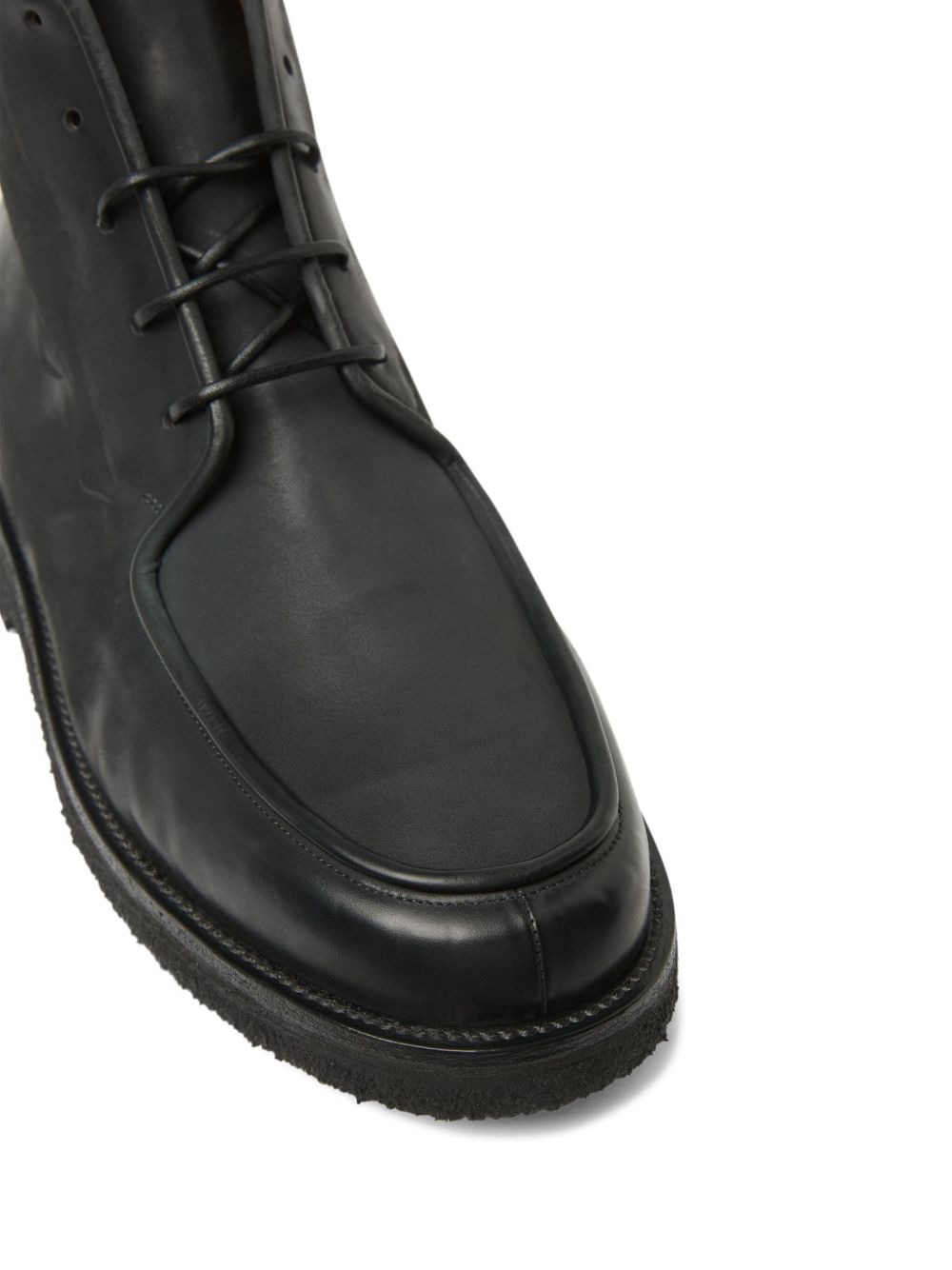 lace-up leather desert boots - 4