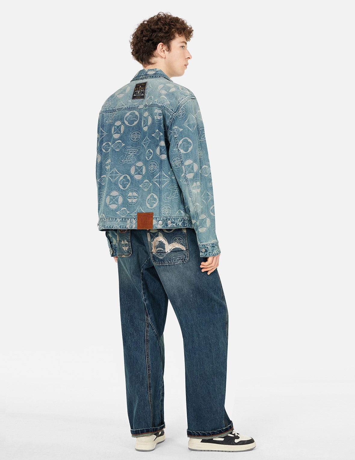 Kamon Jacquard Pockets 3D Fit Jeans - 3