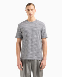 GIORGIO ARMANI パンツ（その他） グレーベージュ 4105024A0029 GIORGIO ARMANI VISCOSE JACQUARD JERSEY CREW-NECK T-SHIRT