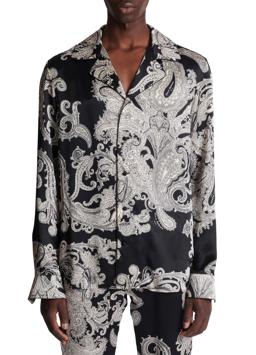 Paisley Print Silk Shirt - 2