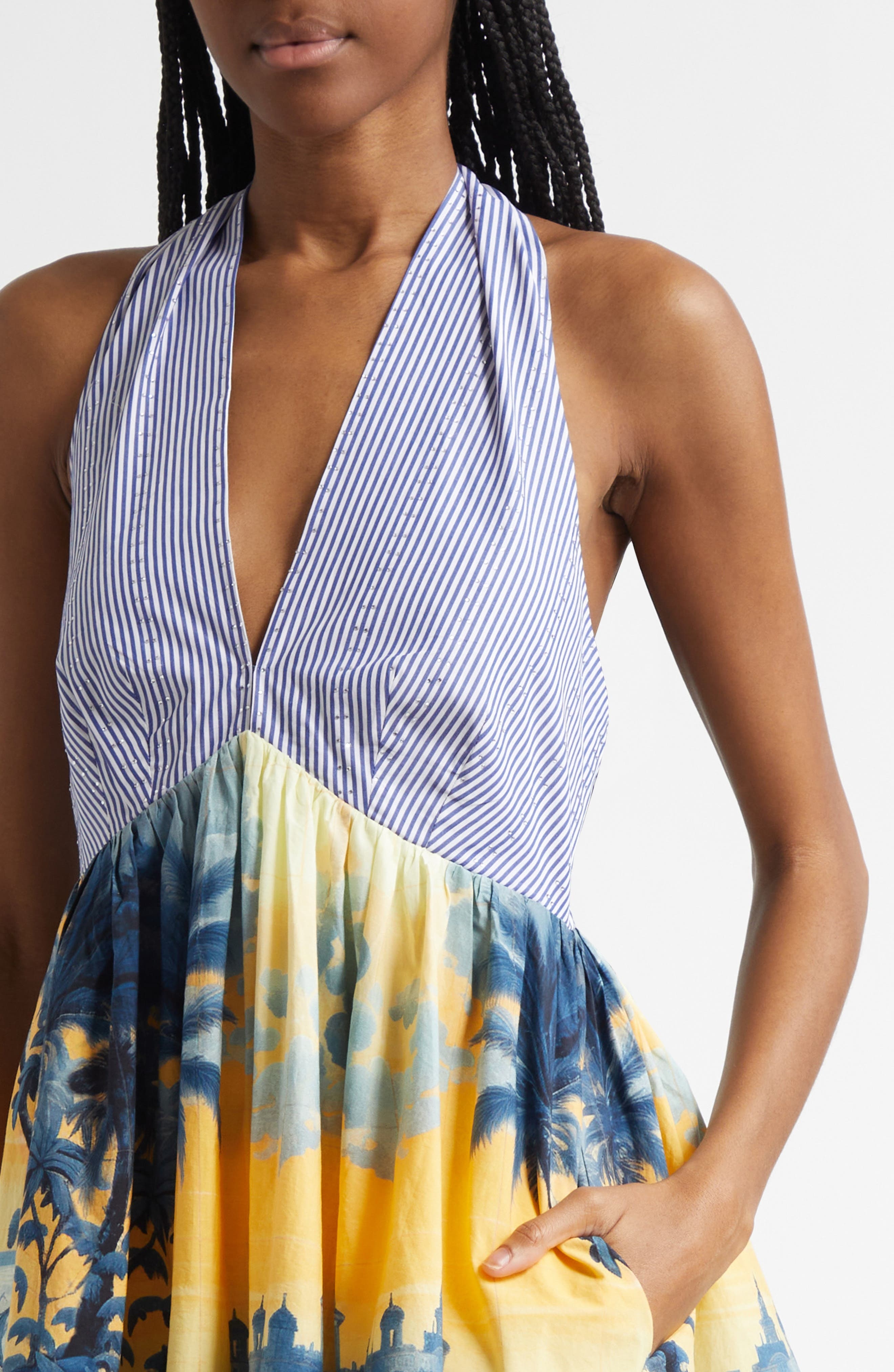 Camilla Song of Saint Anthony Cotton Halter Dress at Nordstrom - 4