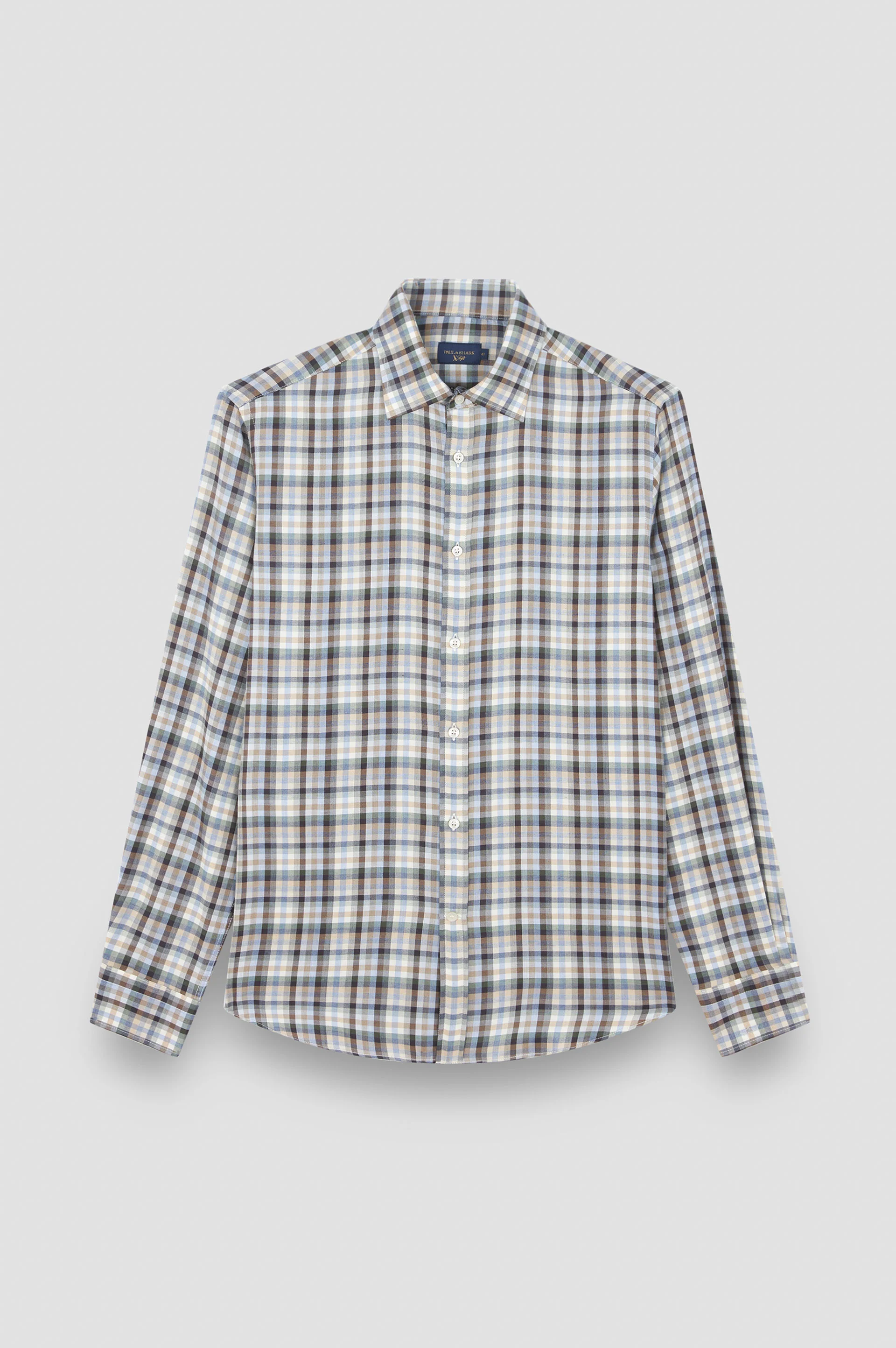 X-SOFT SHIRT WITH CHECKERED PATTERN - 1
