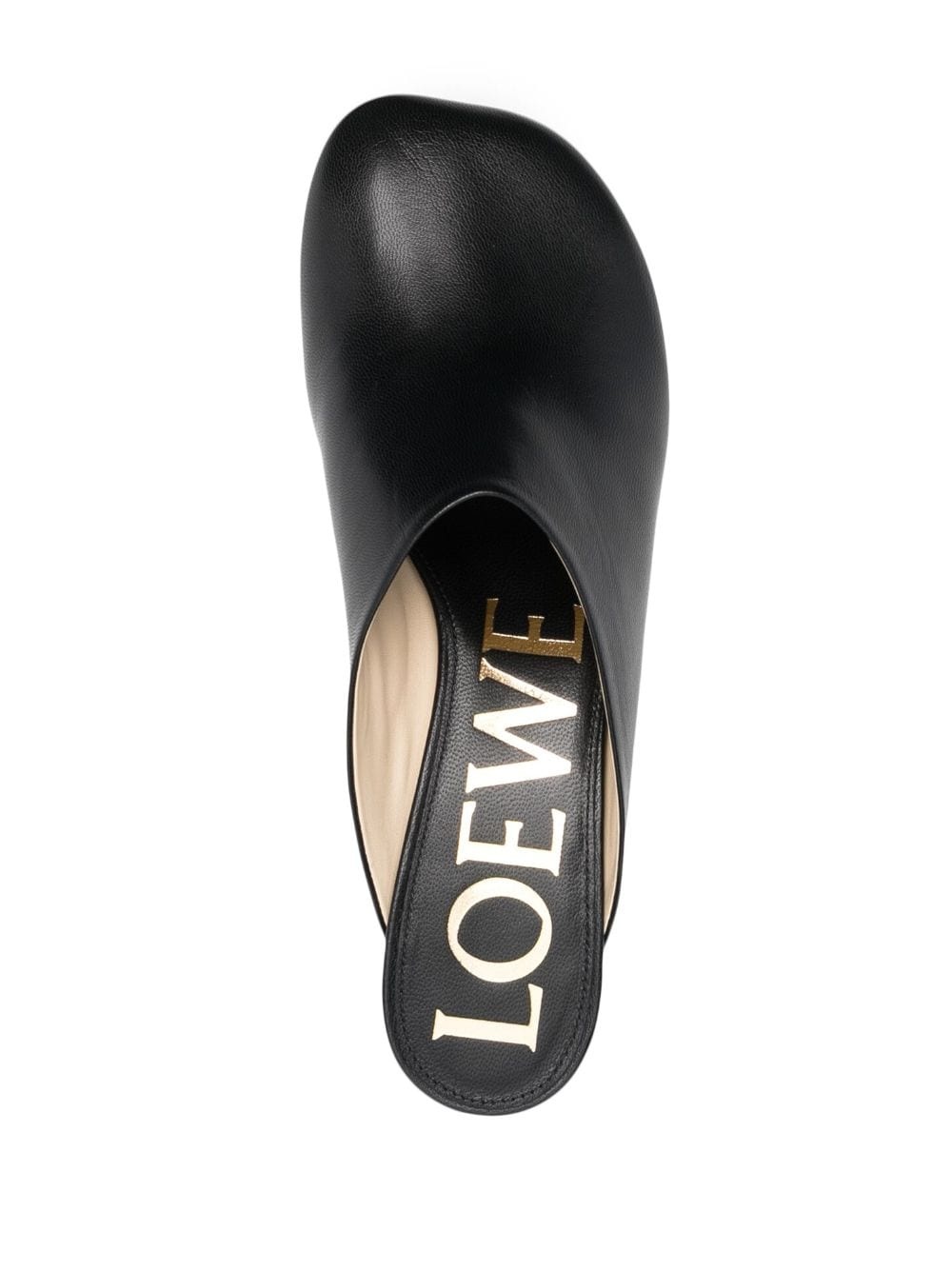 45mm toy-heel leather mules - 4