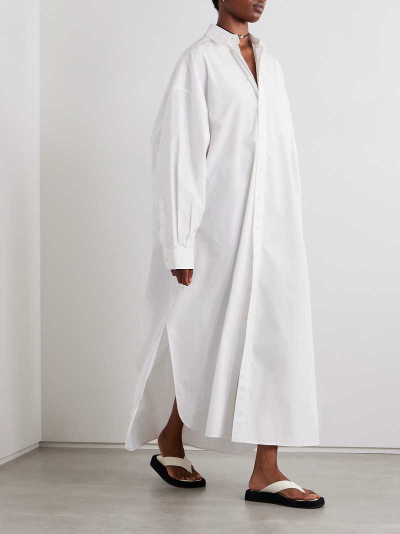 WARDROBE.NYC Oversized Cotton-poplin Maxi Shirt Dress outlook