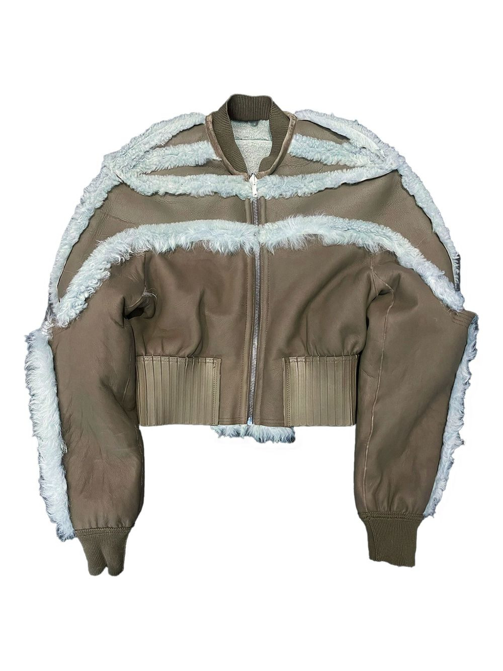 shearling bomber jacket - 4