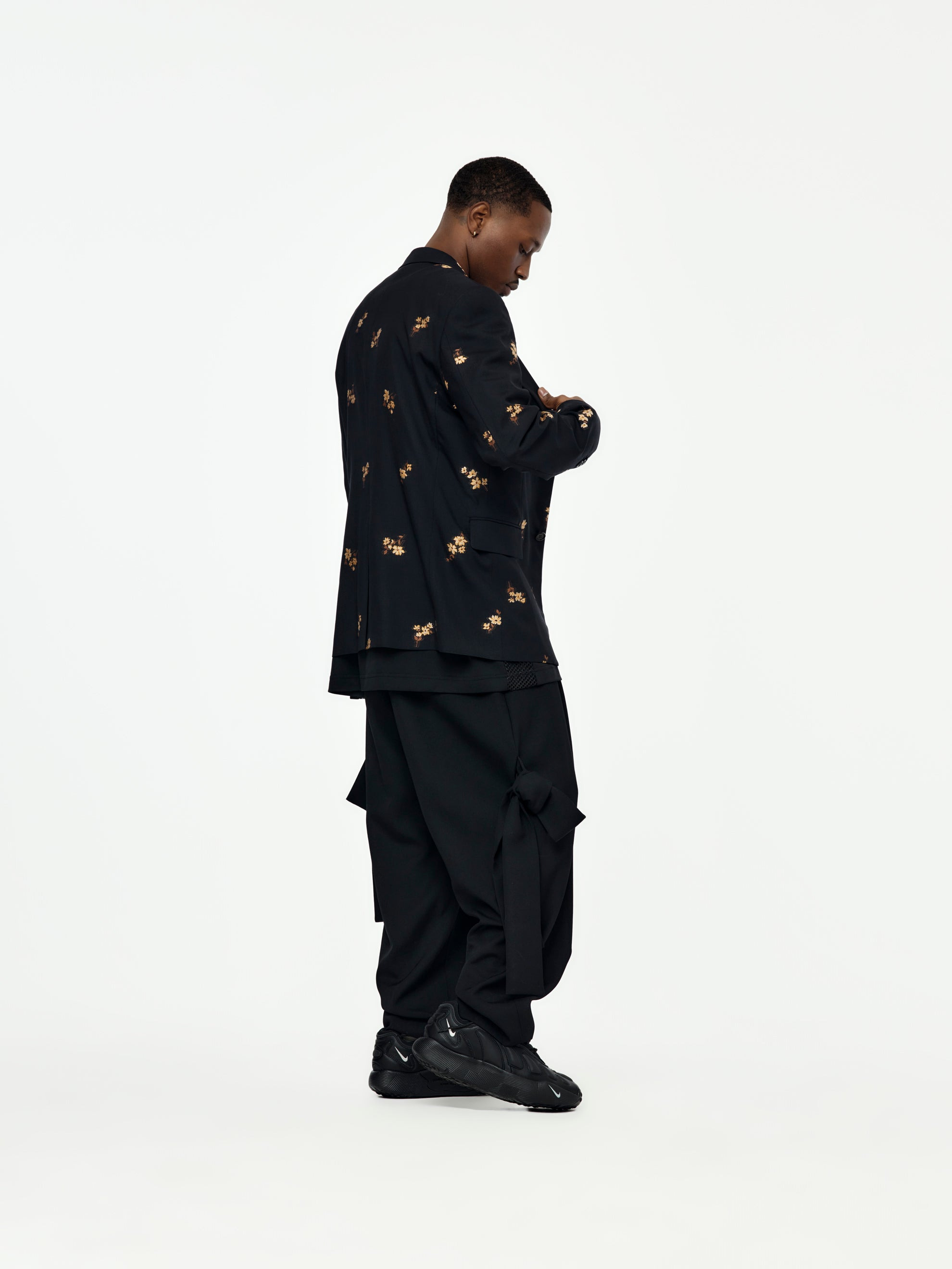HOMME PLUS JACKET (BLACK / MULTI) - 5