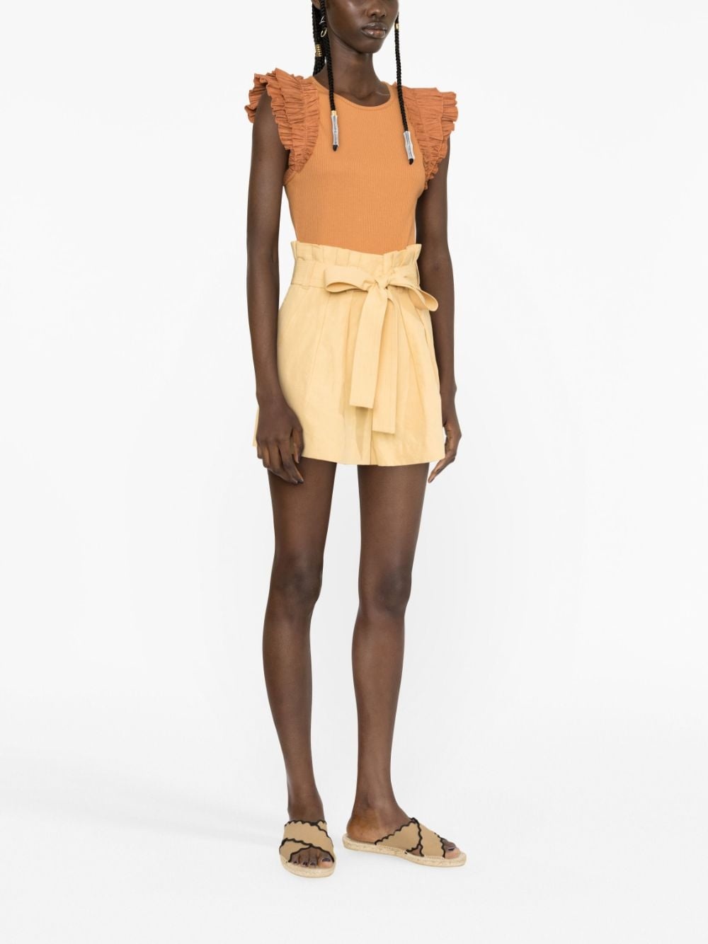 belted-waist shorts - 3