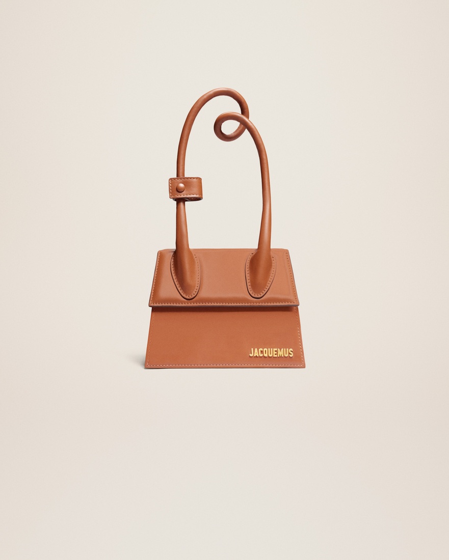 JACQUEMUS  'Le Chiquito Noeud' Convertible Top Handle Leather