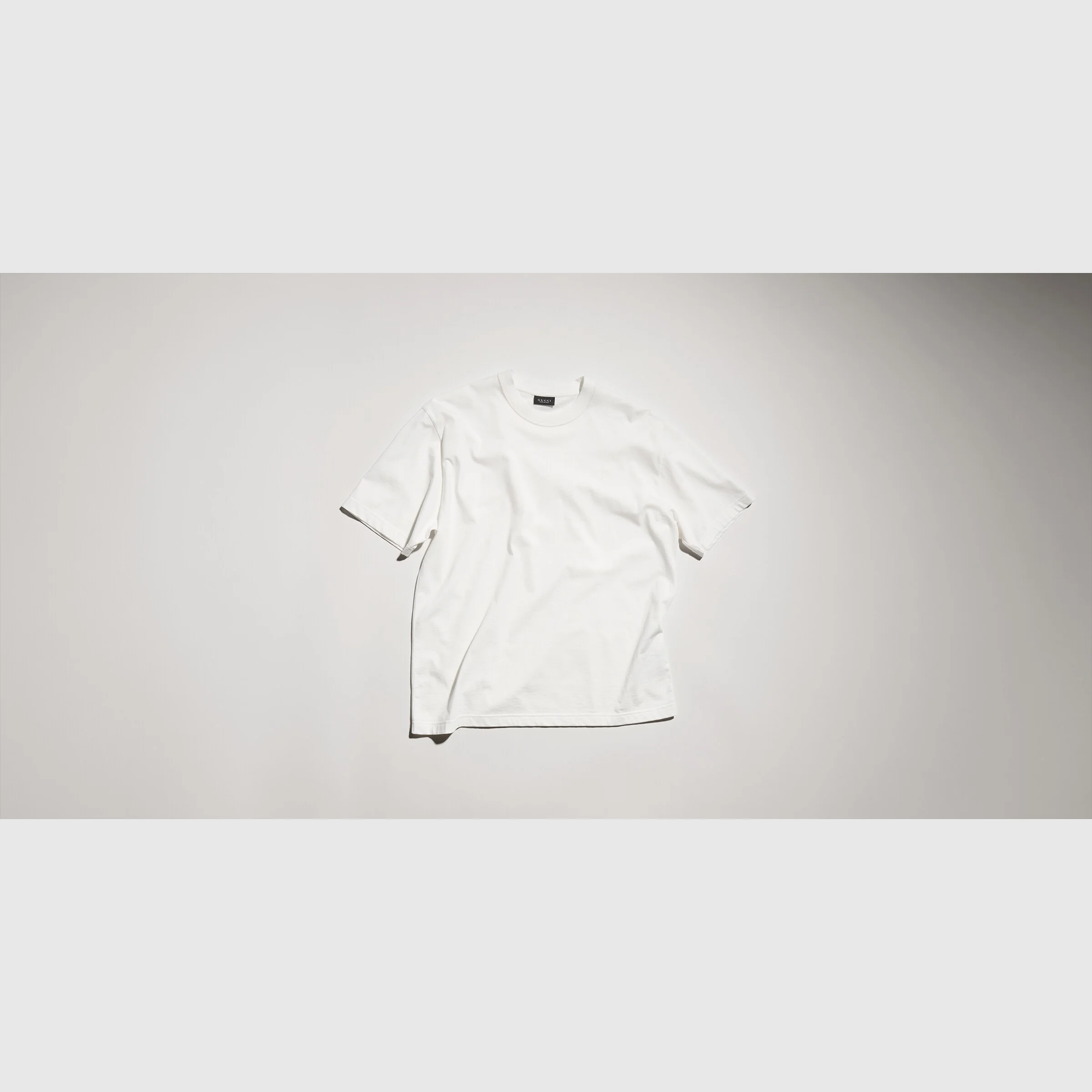 Cotton silk jersey T-shirt with embroidery - 1