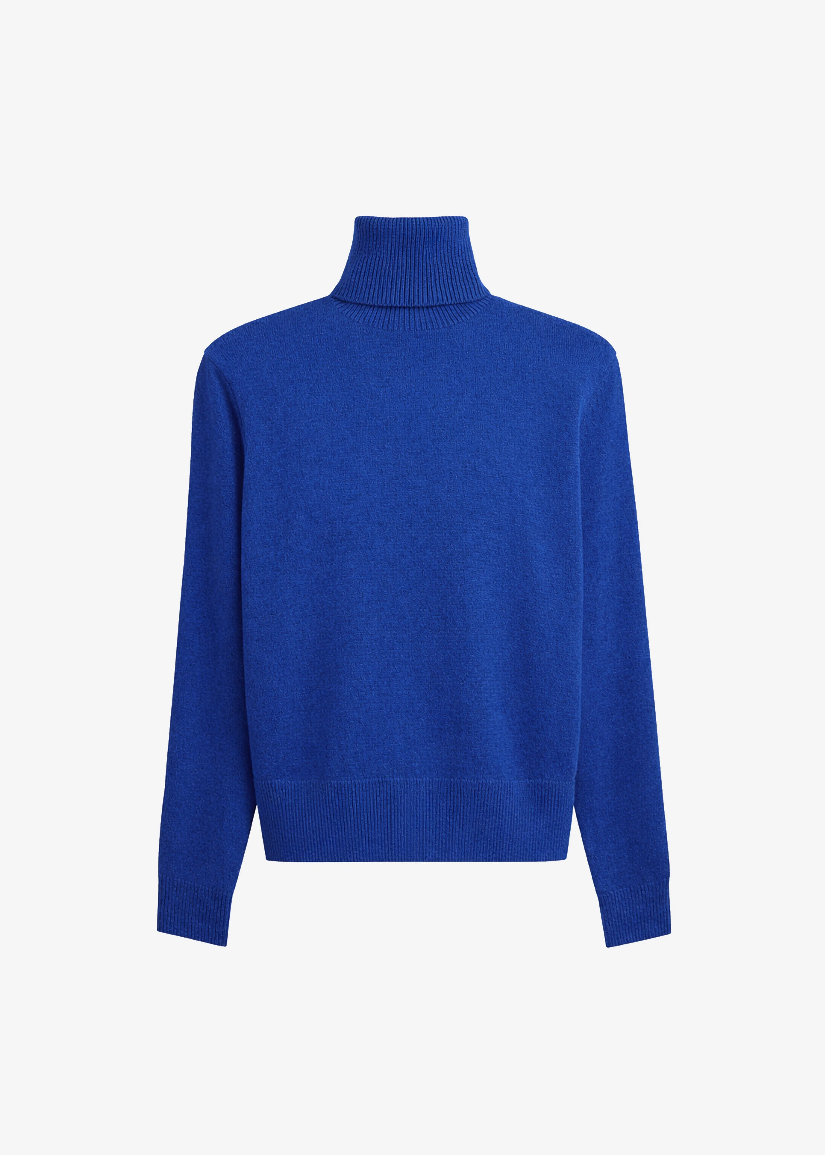 Gala Padded Knit Turtleneck - Blue - 1