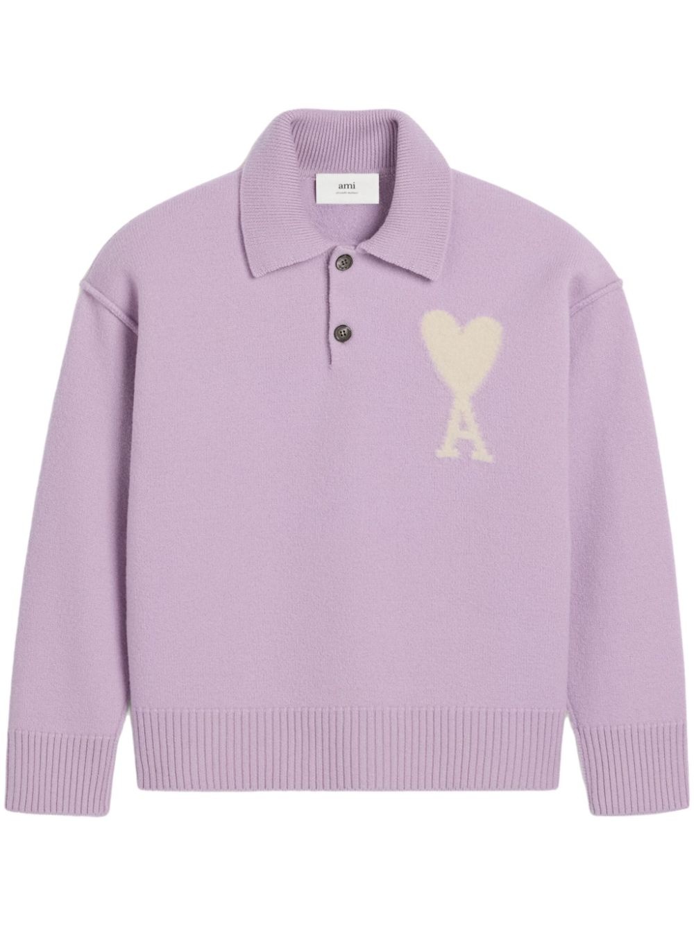 AMI Paris Ami de Coeur knit polo shirt | farfetch | REVERSIBLE